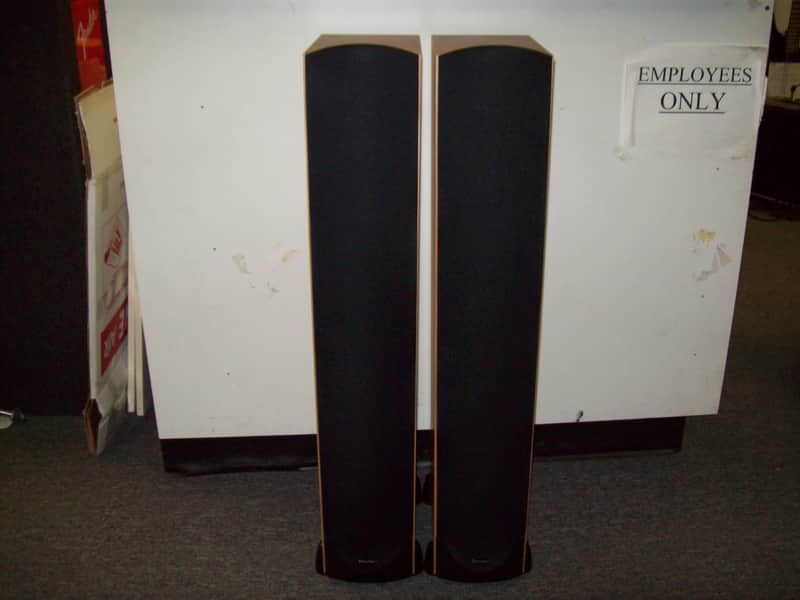 Set Of Paradigm Monitor 7 V.6 Hi Fi Speakers Cherry image 1