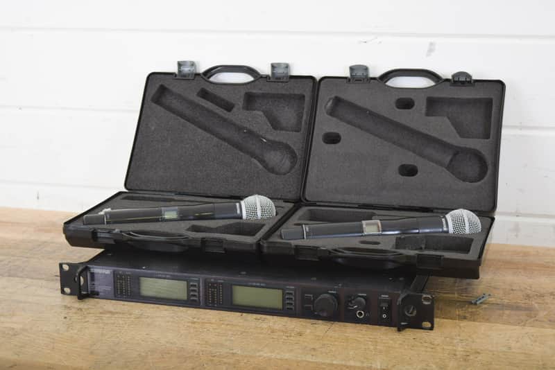 Shure UR4D Dual Wireless Receiver L3 Band w/ UR2 Handheld (church owned) CG00F2V image 1