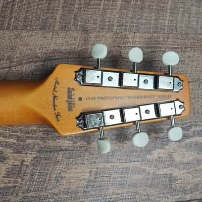 MyDream Partcaster Custom Built -Torch-burned Snake Head 1949 Proto image 8