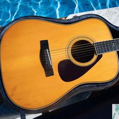 1977 Yamaha L-8 Dreadnought Acoustic - Natural - Luxury Series - Premium Quality Japan Mojo - Pro Set Up w Perfect frets/Action/Intonation! image 6