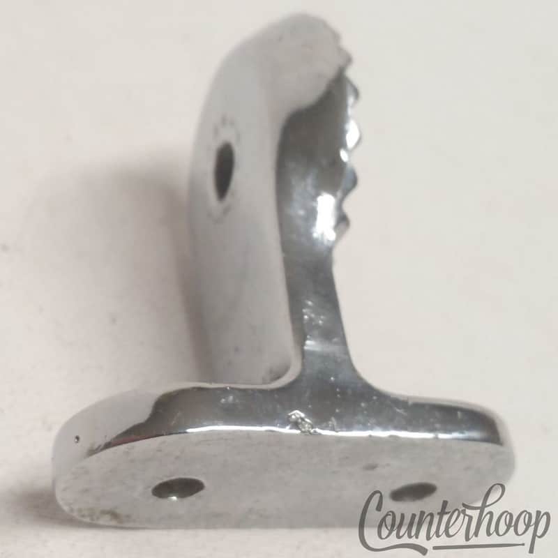 Leedy Tom Mount Bracket Holder Ratchet Part Chrome Early American US Vintage 30s image 1