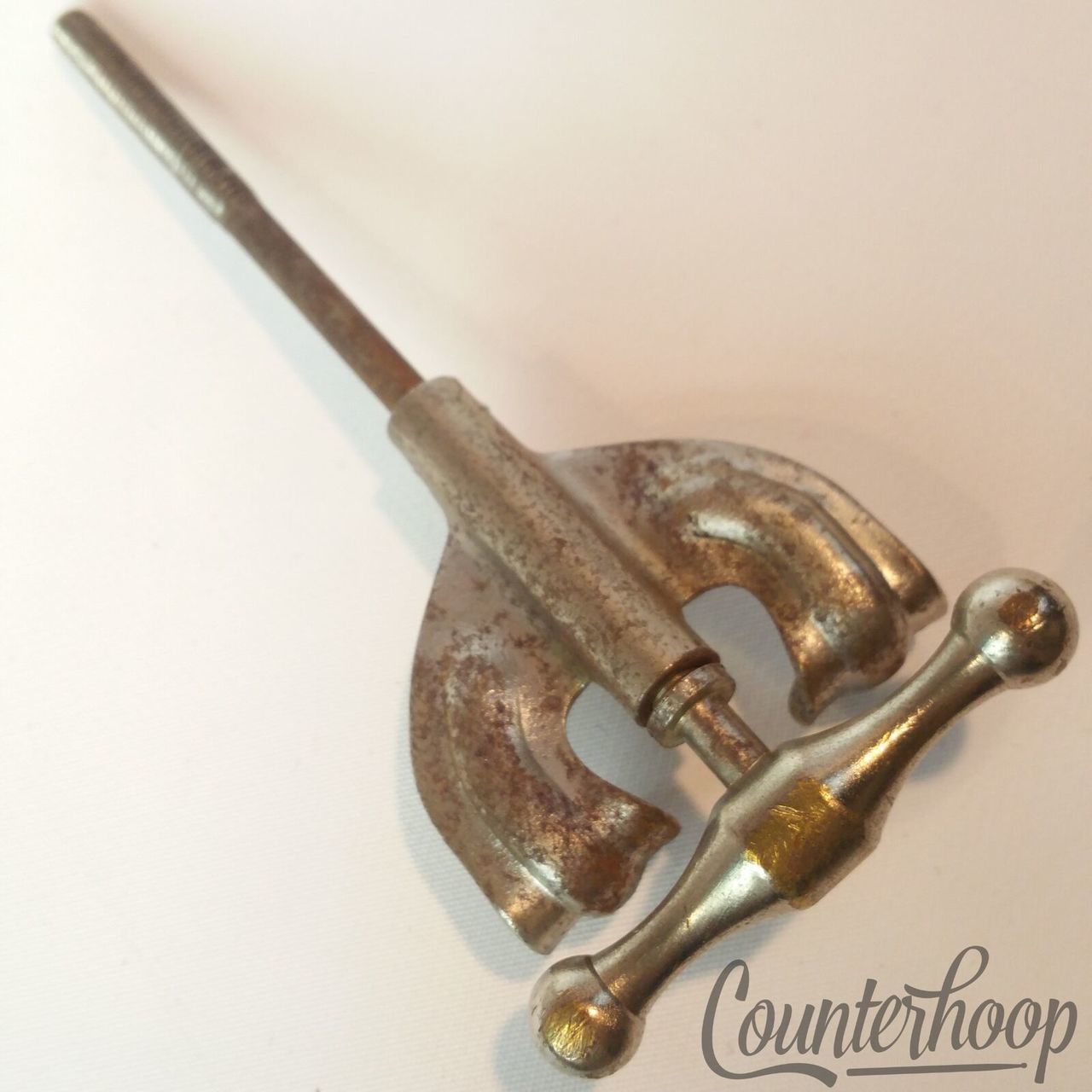 Slingerland Bow-Tie Radio King Bass Drum Tension Rod/Claw Nickel Vintage 40s-50s — main photograph
