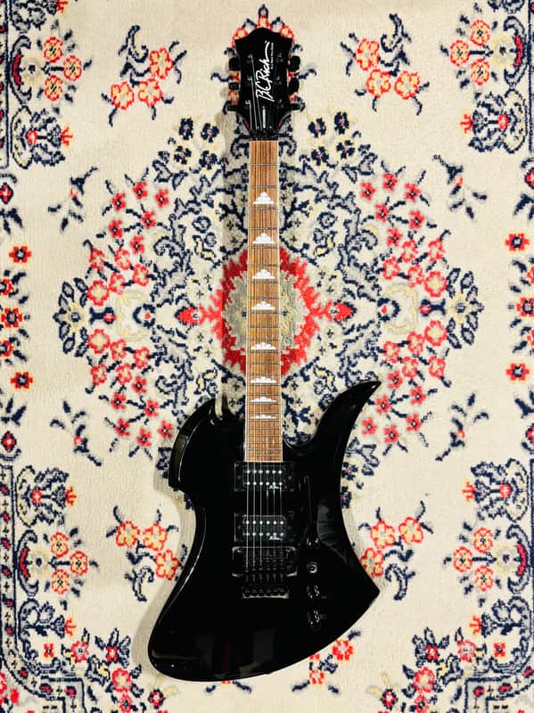2000 B.C. Rich Mockingbird N.J. Neck-Thru Series - Made In Korea - Black image 1