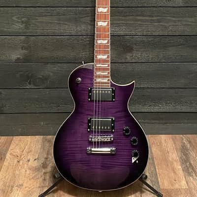 ESP LTD EC-256 Electric Guitar Transparent Purple Burst image 7