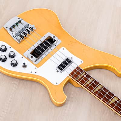 1982 Rickenbacker 4003 Vintage Neck Through Bass Mapleglo w/ Case image 9