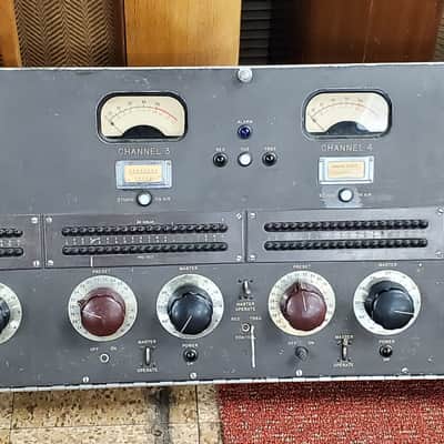 Custom NBC Master Control 6 Channel Console Front Panel w/(6) Weston 862 Meters image 1