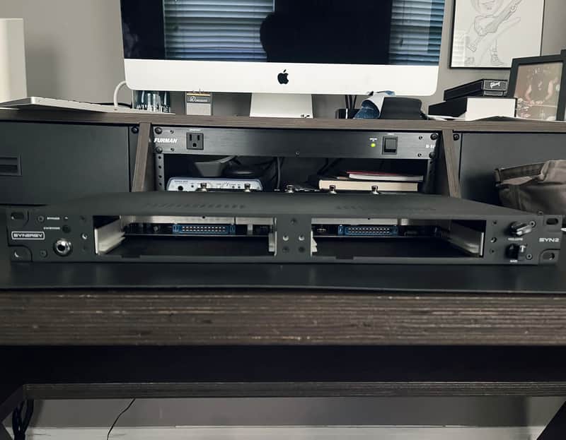Synergy SYN-2 Rack Mount Preamp with 2 Module Slots 2022 Black image 1