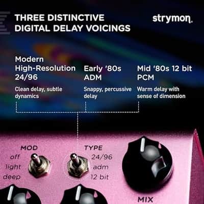 Strymon DIG V2 Dual Digital Delay Guitar Effects Pedal for Electric and Acoustic Guitar, Synths, Vocals and Keyboards image 3
