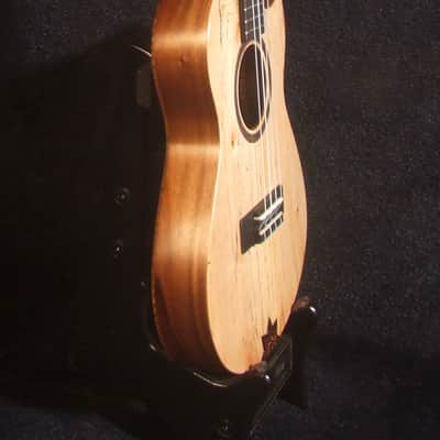 Handmade Cutaway Tenor Ukulele, Solid Spalted Maple & Curly Maple, Archback, Dove Inlay, Soft-bag, Bruce Wei UAJ17-2012 image 4