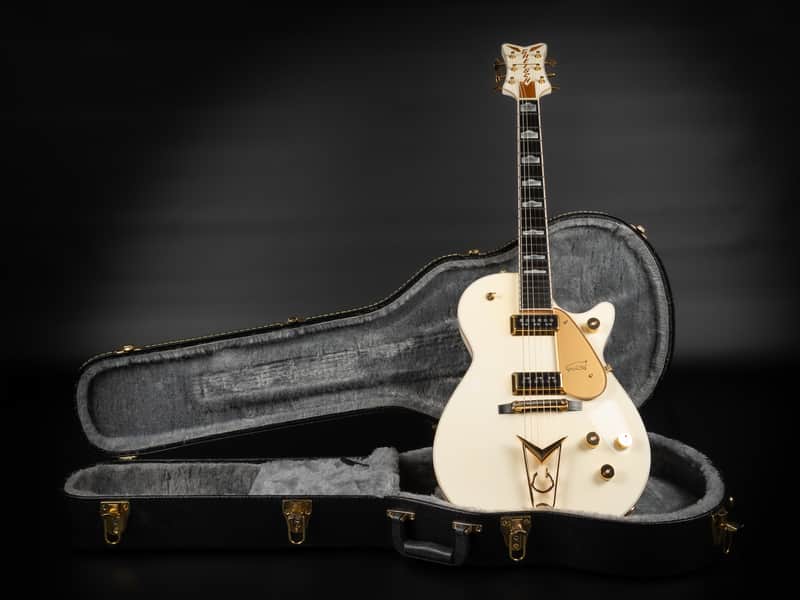 2003 Gretsch G6134 White Penguin - White | Japan Singlecut Dynasonic Pickups Ebony Fretboard w/ Hump Block Feather Motif Inlays First Production Year | OHSC image 1