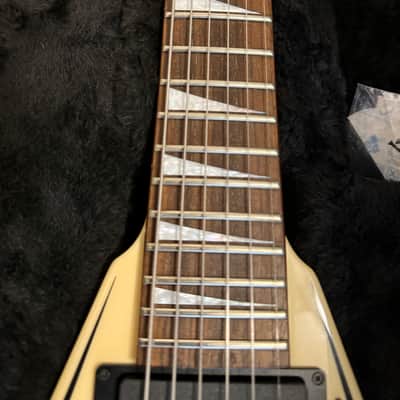 Jackson Pro Series RR5 Rhoads Ivory with Black Pinstripes HSC image 3