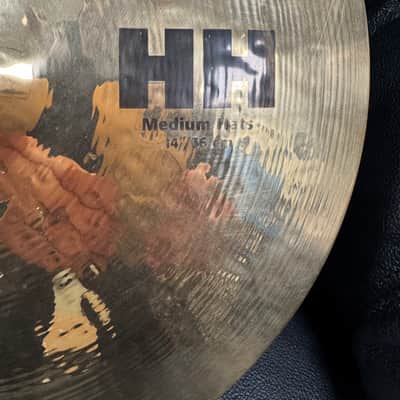 Sabian 14" HH Hand Hammered Medium Hi-Hat Cymbals (Pair) 2002 - 2015 - Brilliant image 2