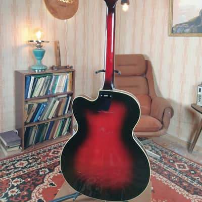 MUSIMA 1655 В Vintage Elecric GUITAR RARE USSR Hollow Semi body image 8
