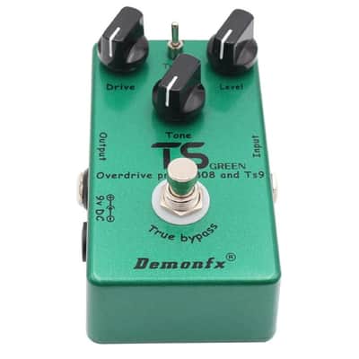 Demonfx TS Green Overdrive Effect Pedal,TS808/TS9 Mode, FREE PICK + HOLDER+ FREE SHIP USA image 9