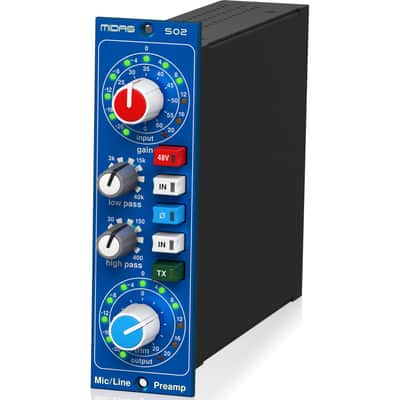 Midas 502 V2 500 Series Microphone Preamp Module