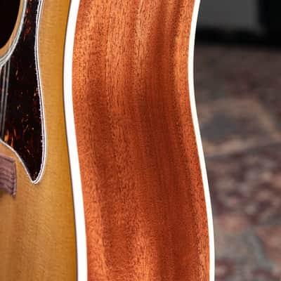 Taylor Trey Hensley Gold Label 510e Special Edition Dreadnought Acoustic / Electric Guitar -  Antique Blonde with Hardshell Case image 12