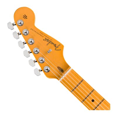 Used Fender American Ultra Luxe '50s Stratocaster - White Blonde w/Maple FB image 4