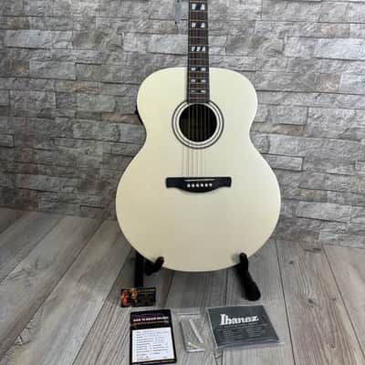 Ibanez #AJ70M2EPW 6 String RH Artwood Series Acoustic Electric Guitar - Pearl White High Gloss image 3