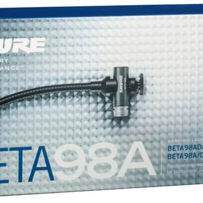 Shure BETA 98AD/C Drum Microphone - Miniature Cardioid Condenser Mic with RPM626 in-Line Preamplifier, A98D Drum Mount for Secure Placement and C98D 15' Cable - Ideal for Snares, Toms and Percussion image 4