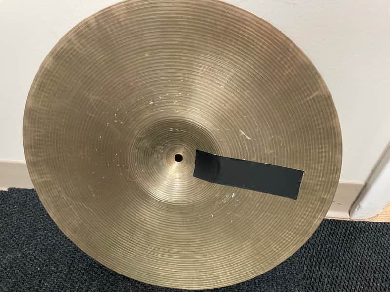 Zildjian 18” Marching Crash Cymbal 1970? Goldish image 1