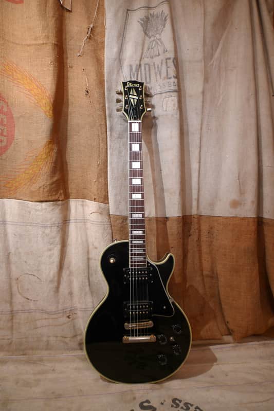 Ibanez ブラック レスポールスタイル ギター Ibanez Les Paul Custom 1970's Black | Reverb