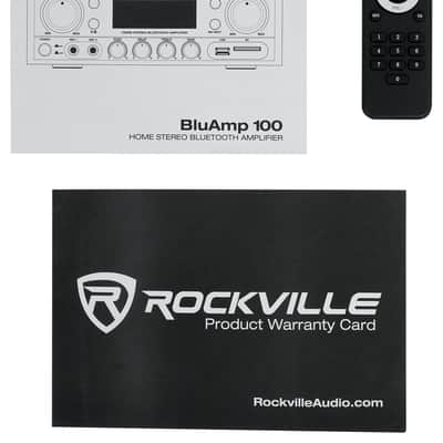 Rockville BLUAMP 100 Home Stereo Receiver Amplifier+(4) 6.5" Ceiling Speakers image 11