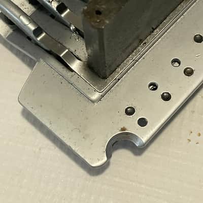 1990's Jackson Dinky Guitars JT-580LP Takeuchi Brushed Chrome Licensed Floyd Rose Tremolo Guitar Bridge Set image 12