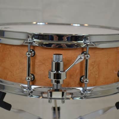 Vaughncraft 14x5" Solid Birdseye Maple Shell Snare Drum image 4
