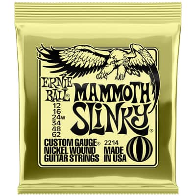 Ernie Ball Mammoth Slinky Nickel Wound Electric Guitar Strings 12-62 image 1