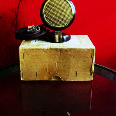 Vintage RARE British 1940's Grundig GCM3 microphone w accessories Tannoy Reslo image 1