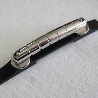 Gretsch Nickel Rocking Bar Bidge Assy with Ebony Base 0062844049 image 1