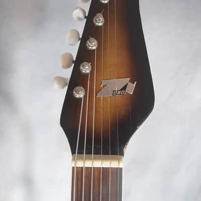 Zenon Vintage, Rare, Model ES70 Electric Guitar, Made in Japan 1965, Tobacco Burst image 7