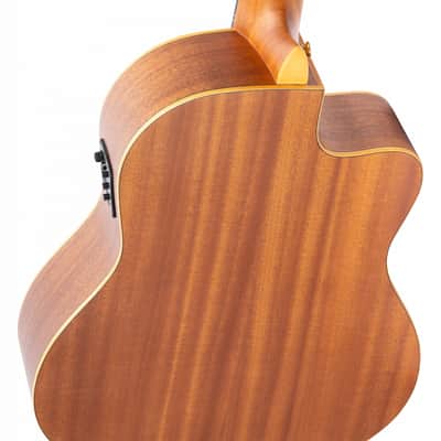 Ortega RCE131L Family Series Pro Solid Cedar Top Mahogany Neck Cutaway Nylon 6-String Classical Acoustic-Electric Guitar w/Gig Bag For Left Hand Player image 8