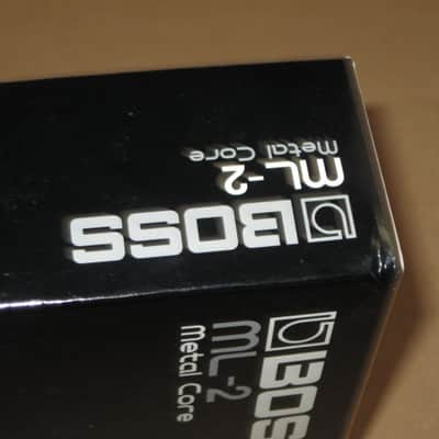 lightly used (mostly very clean) Boss EMPTY BOX for ML-2 Metal Core (NO pedal / NO paperwork) [lower part of box from different brand (DigiTech's X- Series) pedal box fits fine w/ Boss lid] late 2000s / early 2010s (refer to pictures for condition) image 12