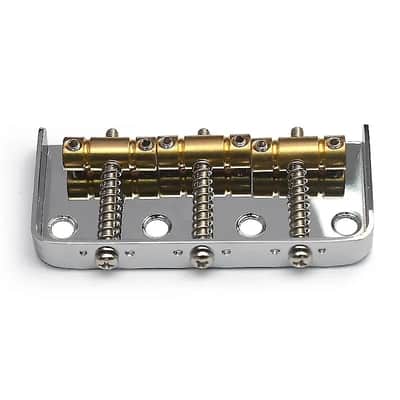 Brass Saddles Telecaster Tele Style Short Fixed Bridge image 3