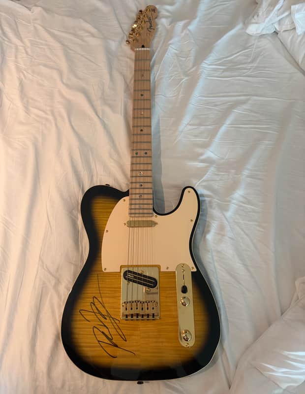 Autographed Fender Richie Kotzen signature by Telecaster 2 tone sunburst image 1