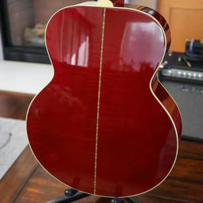 Gibson Custom Shop SJ-200 - Norman's Rare Guitars Exclusive - "Western Stars" Double Pickguard 2024 - Burgundy / Red Gloss image 5