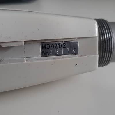 Sennheiser MD 421-2 Cardioid Dynamic Microphone 1960s - 1970s - White image 10