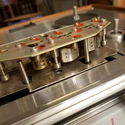 TEAC RESTORED A-1200U 3-head R2R 2-track 1/4" stereo 7" reel to reel recorder tape deck player 1970s - stained wood and stainless steel image 2
