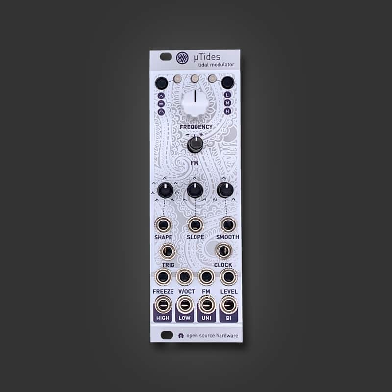 uTides (Swirls) - Mutable Instruments Tides in 8HP feat. sandblasted white Magpie Modular panel image 1