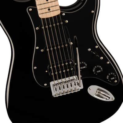 Fender Squier Sonic Stratocaster HSS - Black w/ Frontman 10G Amplifier image 4