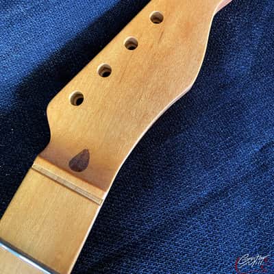 Guitar Mill T-Style Replacement Neck / 1 pc. Maple / Abalone Top Dots / Classic C / V.T. Satin / Closet Clean (#GIN-3896) image 3
