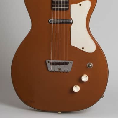 Silvertone Model 1417L Semi-Hollow Body Electric Guitar, made by Danelectro (1959), ser. #1049, black hard shell case. image 3