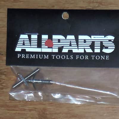 Allparts® Nickel Metric ABR Tune-O-Matic Style Bridge Studs & Thumbwheels~M4-4mm~Brand New image 2