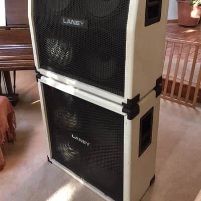 RARE 20th Anniversary WHITE Laney AOR 50 W Pro Tube Lead Full Stack #068 image 10