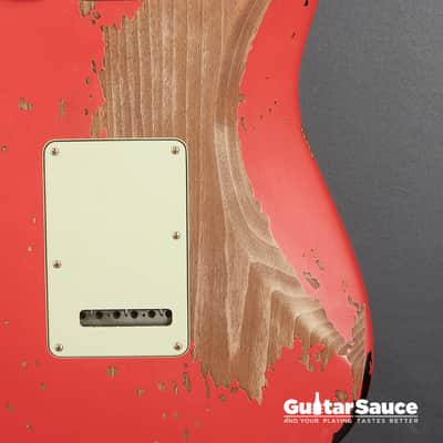 Fender Custom Shop 63 Stratocaster Landau Fiesta Red Over Sunburst 2024 (Cod. 1498UG) image 12