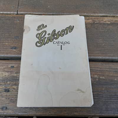 Vintage 1914 Gibson Full-Line Catalog "I"! Extremely Rare, Original Case Candy, Paperwork! Guitar, Mandolin, Harp Guitar! image 1
