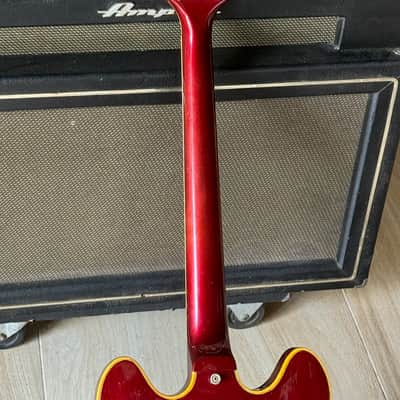 Gibson ES-355TDC "Mono" 1967 - ultra rare 1 of a kind in Sparkling Burgundy w/Mono Electronics. image 9