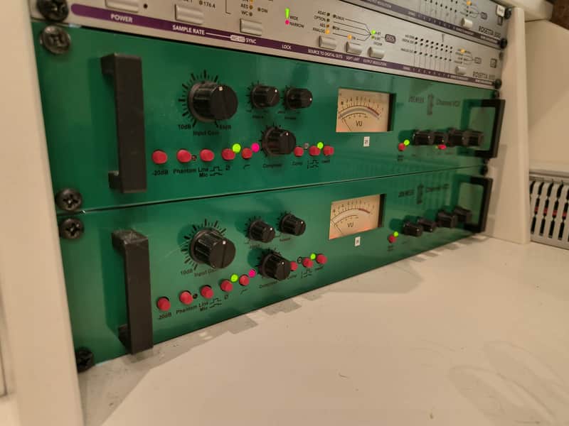Joemeek VC2 Tube Channel Strip 2000s - Green (stereo set) image 1