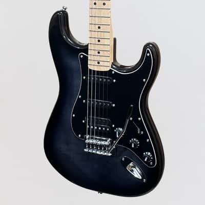 Fender Squier Affinity Series Stratocaster FMT HSS Electric Guitar - Black Burst image 3